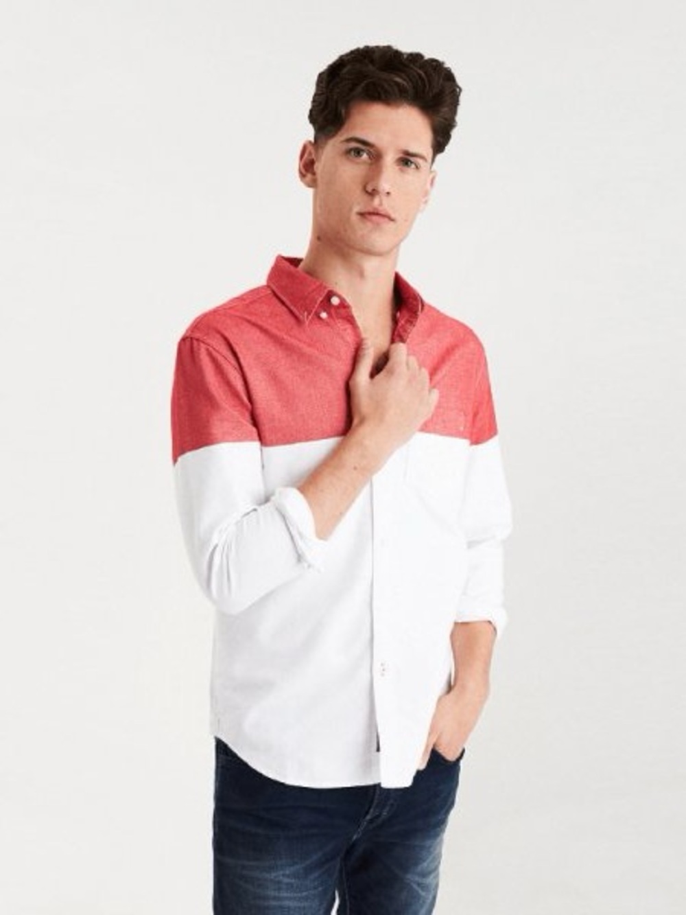 American Eagle Outfitters Men’s Casual Button Down Shirt